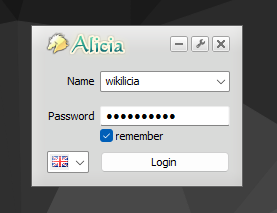 Launcher login window